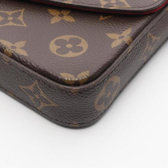 LOUIS VUITTON Brown Monogram Coated Canvas Shoulder Bag - Picture 5 of 7